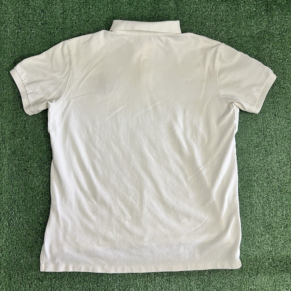 Polo Ralph Lauren Custom Fit Triple-Pony Stampede Mesh Polo Shirt Size XL White - Picture 8 of 10